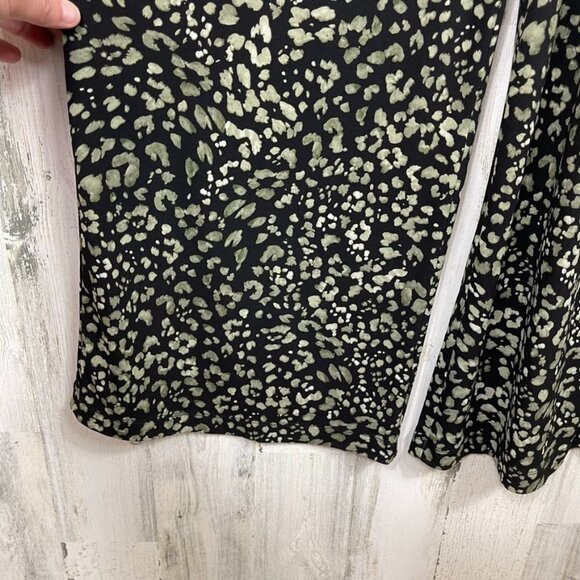 Tommy Bahama Wild One wide leg jumpsuit animal print black green size XXS - Picture 6 of 9